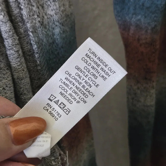 Maurice's | Colorblock Long Cardigan Sz L - Picture 7 of 8